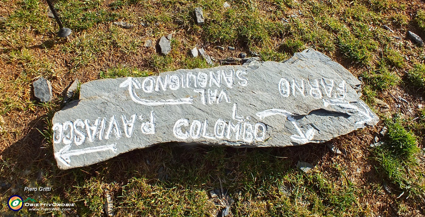 72 Al Passo di Val Sanguigno Nord  (2380 m) ...per il  Farno avanti a destra.JPG